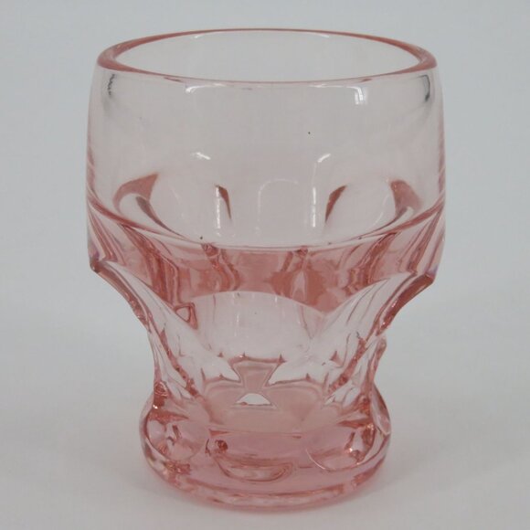 VTG Cambridge Georgian Set of 4 Pink Heather Bloom Shot Glasses 2.7in Barware - Picture 5 of 9